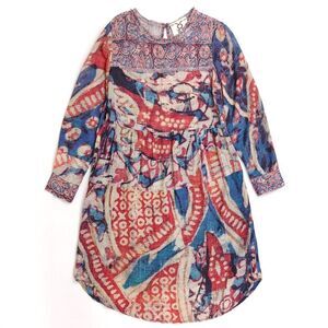 NEW Figue Cheyenne Long Sleeve Midi Dress Moondancers Western Boho Lagenlook